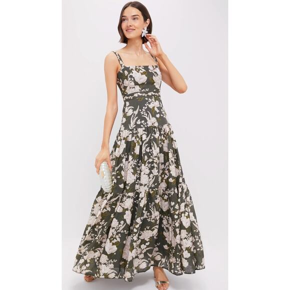 Agua by Agua Bendita Lima Gardenia Maxi Dress size M medium - Picture 1 of 9